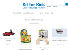 Tablet Screenshot of kitforkids.com